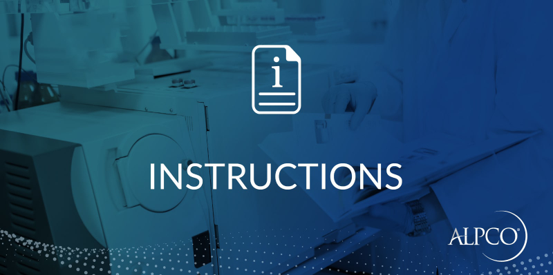 Alpha 1-Acid Glycoprotein ELISA Instructions for Use