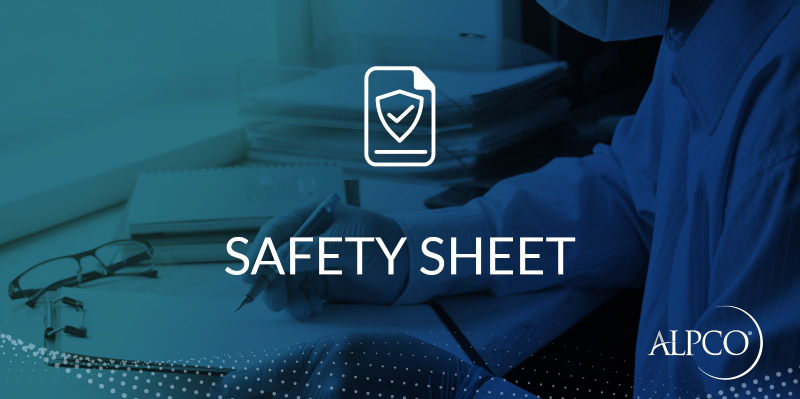 Histamine ELISA Safety Data Sheet